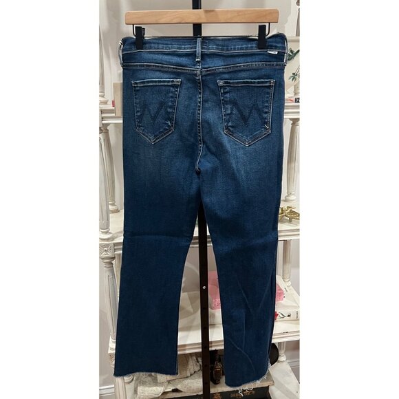 Mother The Outside Ankle Fray Jeans Size 29 in Unchartered Waters Blue - Picture 8 of 8